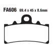 Plaquettes de frein EBC Organiques Standard - FA606