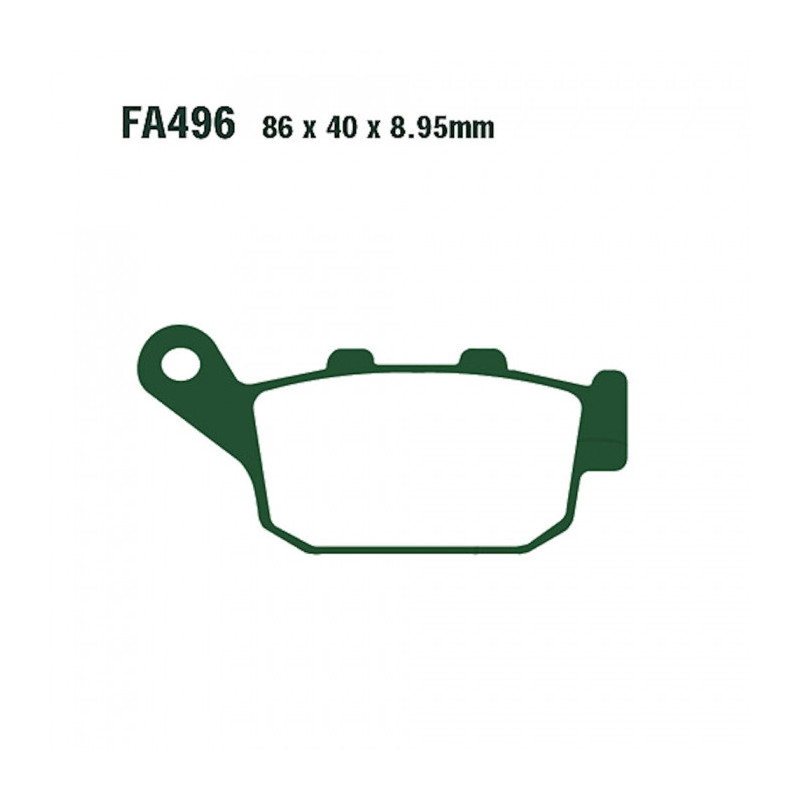 Plaquettes de frein EBC Organiques Standard - FA496