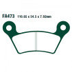 Plaquettes de frein EBC Organiques Standard - FA473