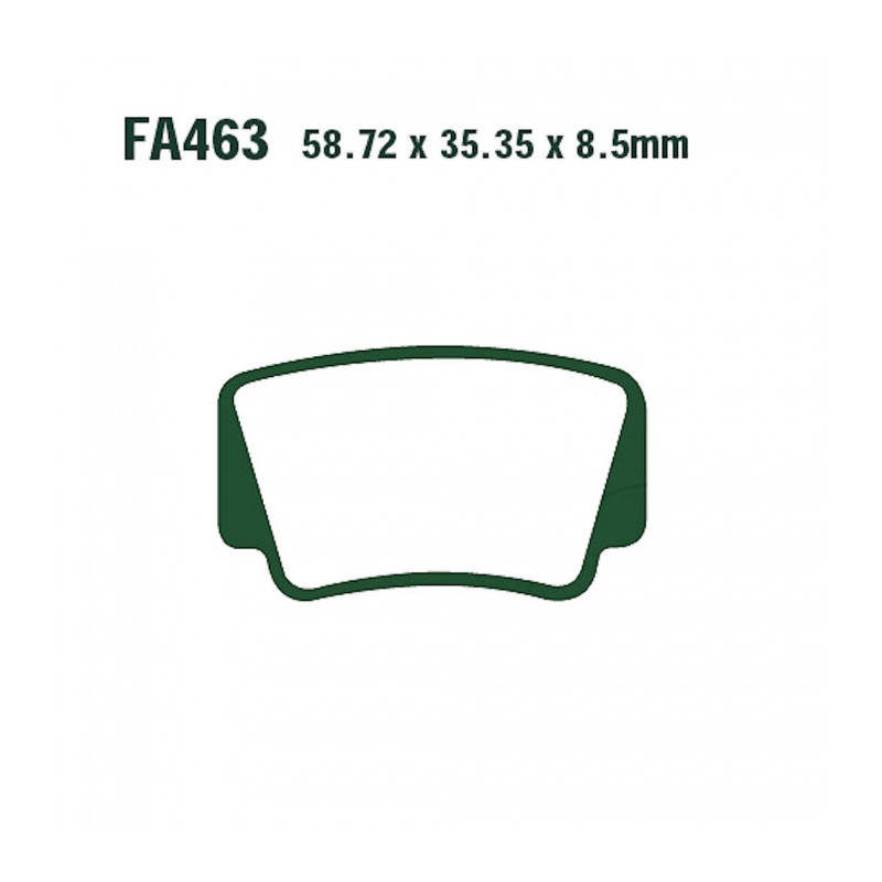 Plaquettes de frein EBC Métal Fritté Offroad - FA463R