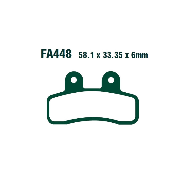 Plaquettes de frein EBC Organiques Standard - FA448