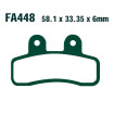 Plaquettes de frein EBC Organiques Standard - FA448