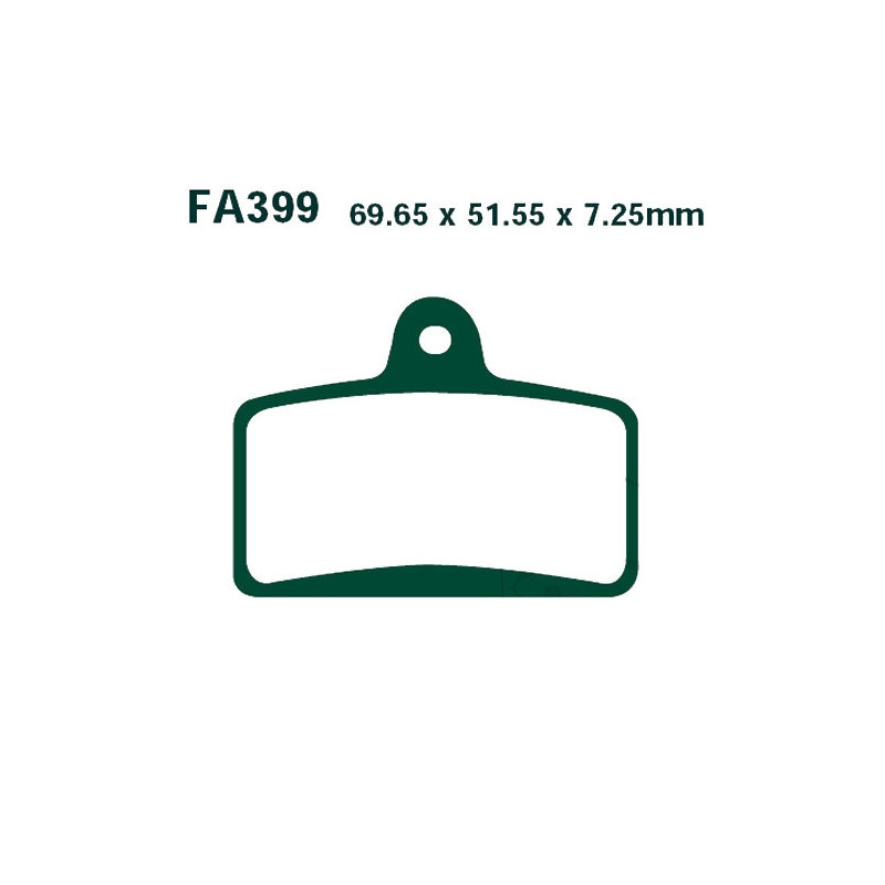 Plaquettes de frein EBC Organiques Standard - FA399
