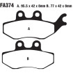 Plaquettes de frein EBC Organiques Standard - FA374