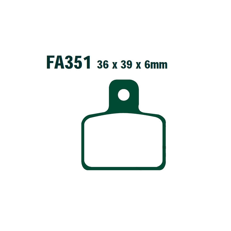 Plaquettes de frein EBC Carbone Offroad - FA351TT