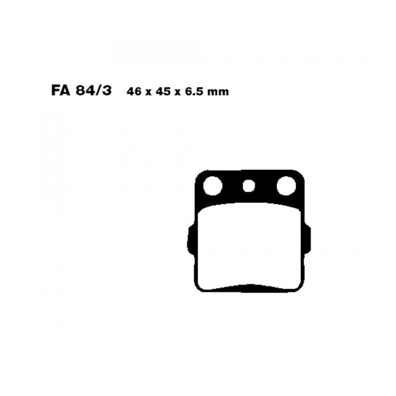 Plaquettes de frein EBC Carbone Offroad - FA084/3TT