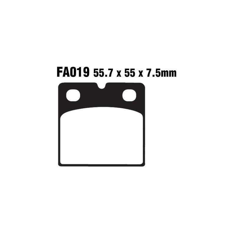 Plaquettes de frein EBC Organiques Standard - FA019