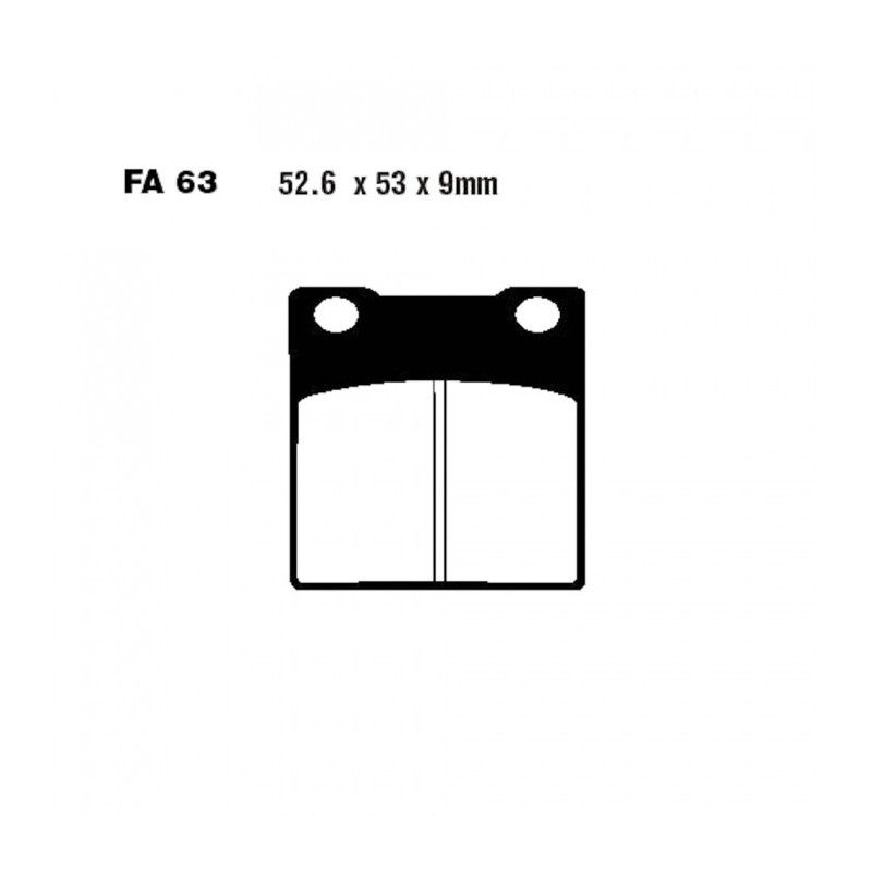 Plaquettes de frein EBC Organiques Standard - FA063