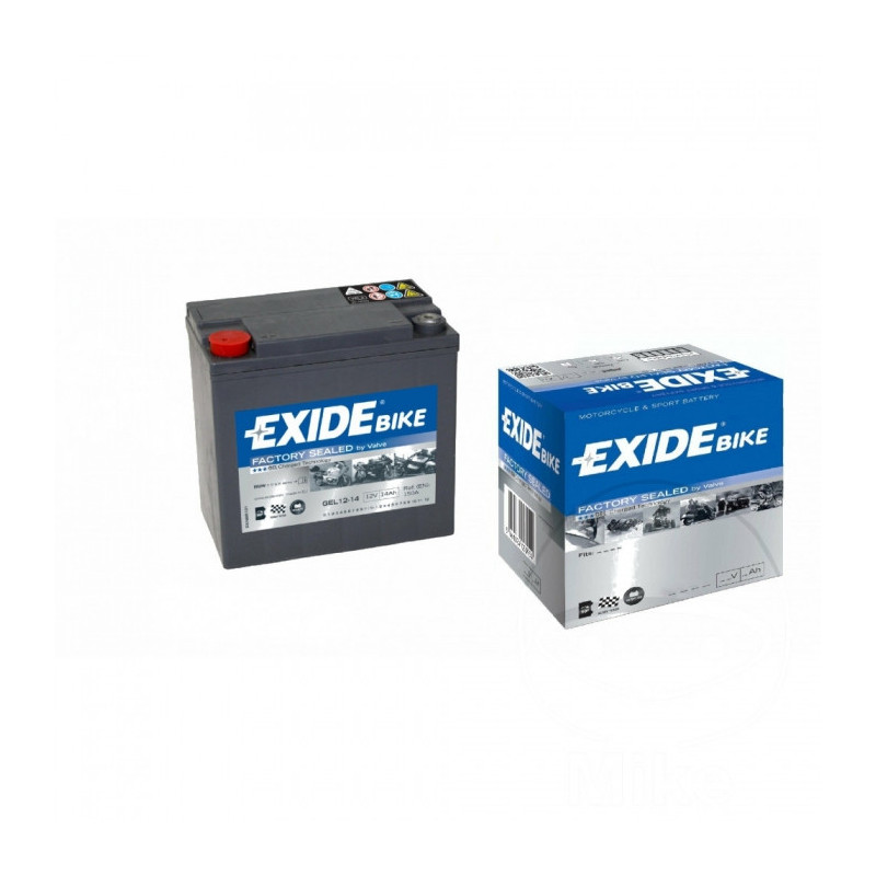 Batterie Moto Gel EXIDE Type 12-14 12V Sans Entretien