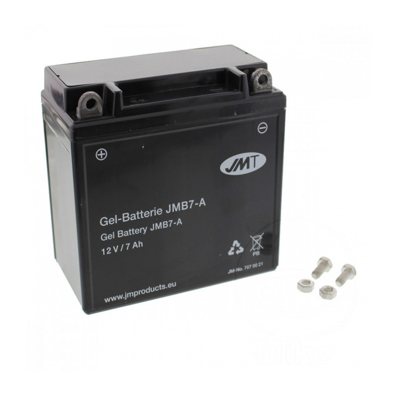 Batterie Moto Gel JMT Type YB7-A 12V Sans Entretien