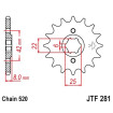 Kit chaine JT 520 X1R3 HONDA  XR500R,  XR600R  inferieur à  87