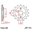 Kit chaine JT 520 X1R3 CAGIVA 125 Supercity 92-94