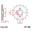 Kit chaine JMT 520 X HONDA  NX650 Dominator RD02  88-88