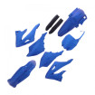 Kit Plastiques Complet Moto MX Polisport Bleu-Metal Flow/Noir Yamaha YZ 125 22-23