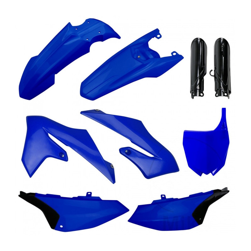 Kit Plastiques Complet Moto MX Polisport Bleu Yamaha YZ 65 18-23