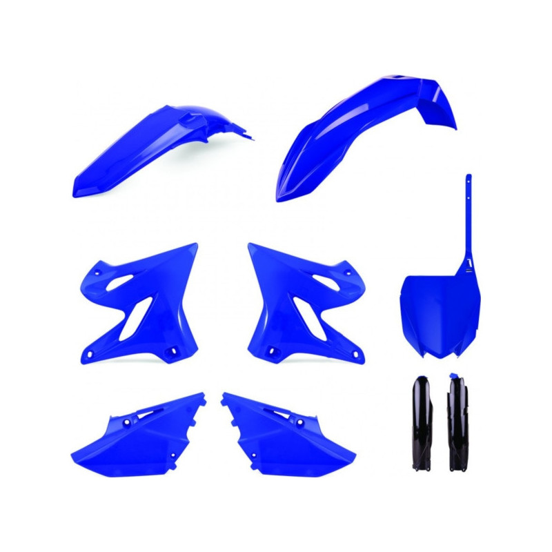 Kit Plastiques Complet Moto MX Polisport Bleu Y98 Yamaha YZ 125 21