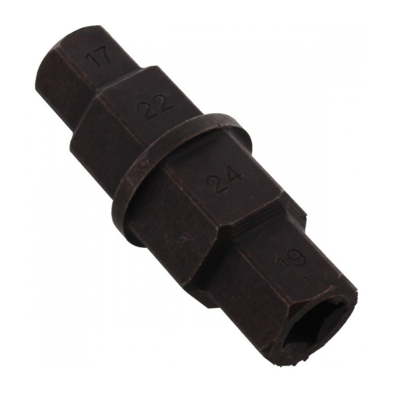 Clé Douille outil pour Axe de Roue Avant Moto 17, 19, 22 et 24mm