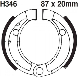 Machoires de frein avec ressort EBC H346