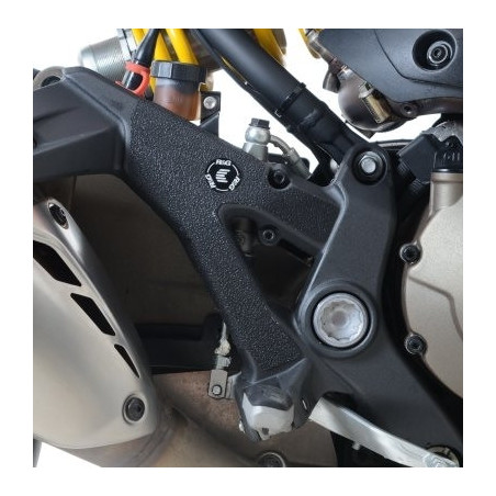 Adhésif anti-frottement R&G RACING platine talon noir (2 pièces) Ducati Monster