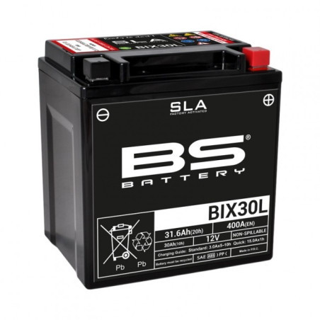 Batterie BS BIX30L sans entretien activée usine