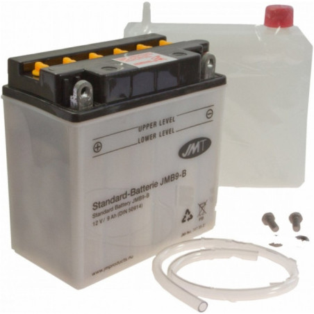 Batterie JMT BB9-B conventionnelle livrée avec pack acide