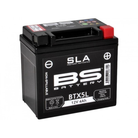 Batterie Moto Bs Btx5l Sla Activée Usine