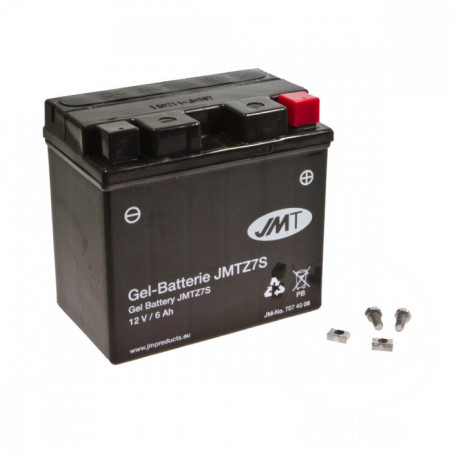 Batterie Moto Gel JMT Type YTZ7S 12V Sans Entretien