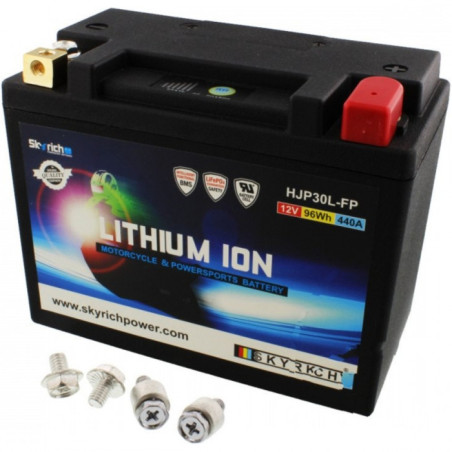 Batterie Moto LTM30L Skyrich Lithium-Ion 12V 8Ah 96Wh - Protection Ecran et Surcharge