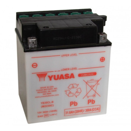 Batterie moto Yuasa YB30CL-B