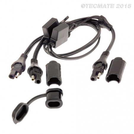 Cable adaptateur SAE71 vers 2 SAE71 avec fusibles