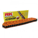 Chaîne de transmission RK HSB 428 Orange 134 Maillons