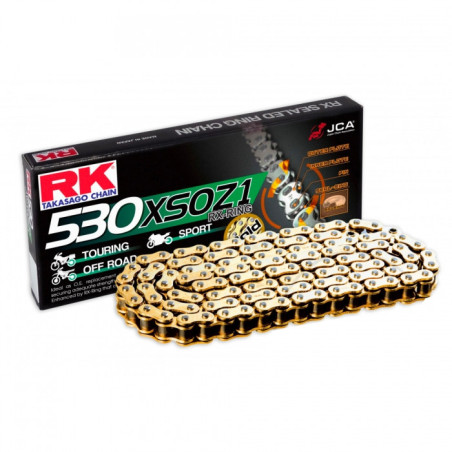 Chaine RK 530 XSOZ1 100 Maillons OR (Maillon à Riveter)