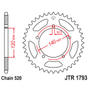 Couronne Moto Acier JT 42 Dents PAS 520 - JTR1793.42