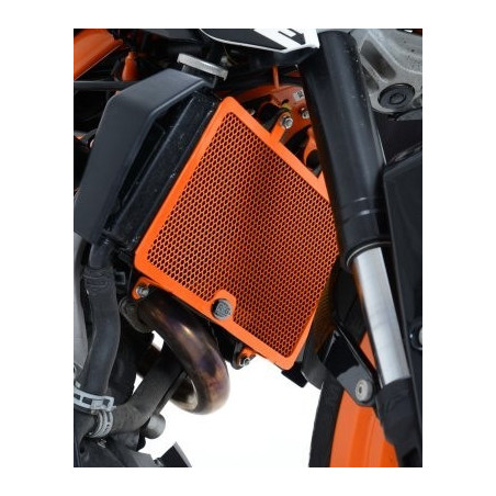Grille protection radiateur Aluminium KTM RC 125 14-15 Orange