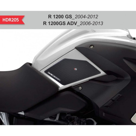 Grip Reservoir Moto OneDesign HDR205 Noir BMW R 1200 GS 04-12