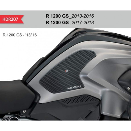 Grip Reservoir Moto OneDesign HDR207 Noir BMW R 1200 GS 13-18