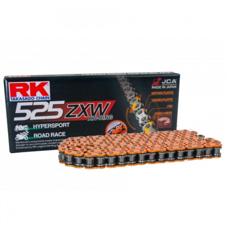 Kit chaine RK 525 ZXW APRILIA 1000 RSV 4 09-10
