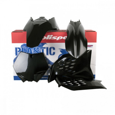 Kit Plastiques Complet Moto MX Polisport Noir KTM SX 125 07-10