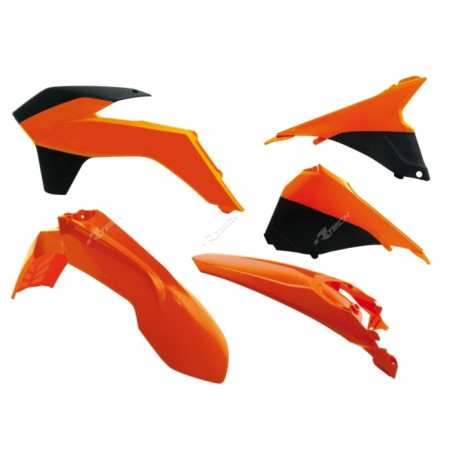 Kit plastiques RACETECH couleur origine 14 orange/noir KTM