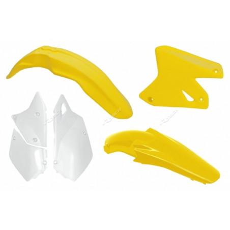 Kit plastiques RACETECH couleur origine jaune/blanc Suzuki DR-Z400
