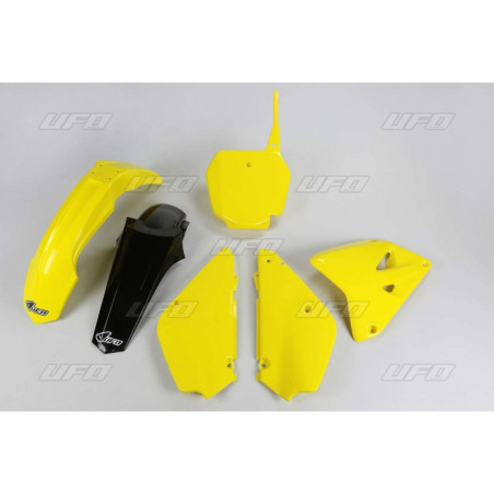 Kit plastiques UFO couleur origine 16 jaune/noir restylé Suzuki RM 85