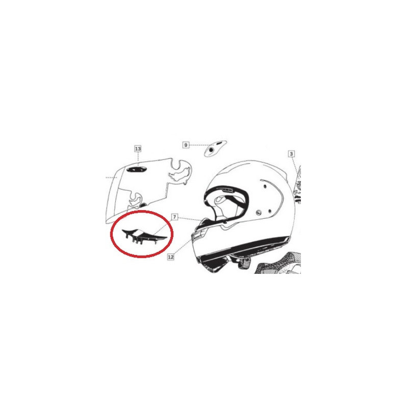 Masque Anti Buée pour Casque Integral ARAI - 55082391 - Piece Moto BST