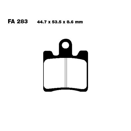 Plaquettes de frein EBC Carbone Scooter - SFAC283/4