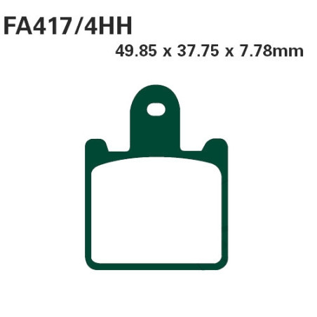Plaquettes de frein EBC Métal Fritté Double H - FA417/4HH