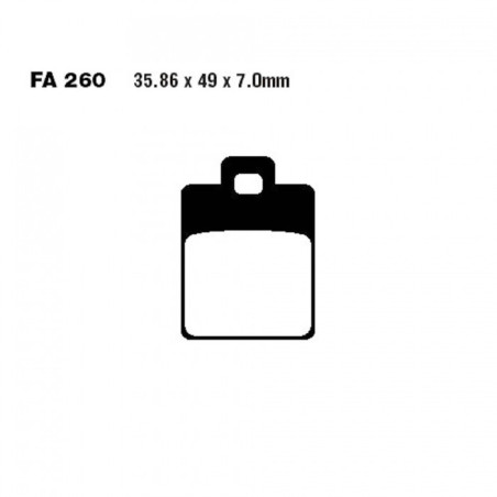 Plaquettes de frein EBC Organiques Scooter - SFA260