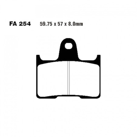 Plaquettes de frein EBC Organiques Standard - FA254