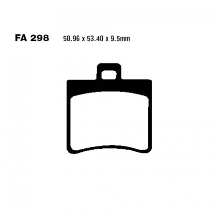 Plaquettes de frein EBC Organiques Standard - FA298