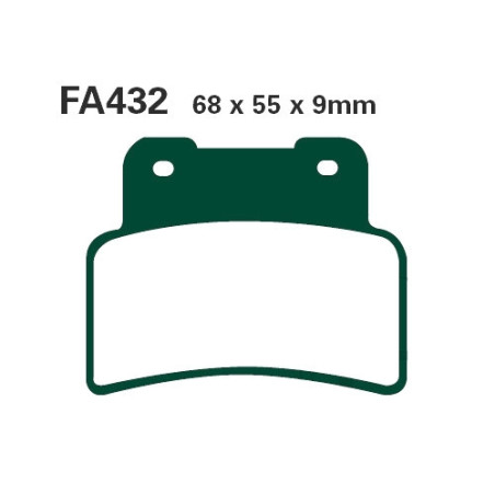 Plaquettes de frein EBC Organiques Standard - FA432