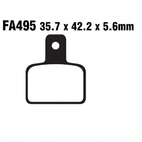 Plaquettes de frein EBC Organiques Standard - FA495