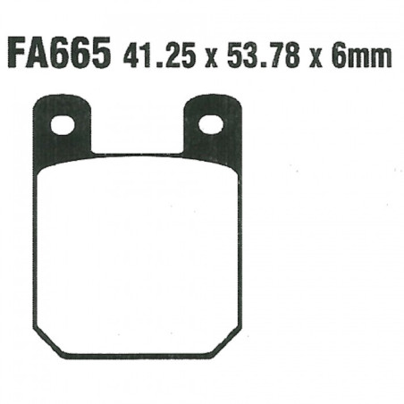 Plaquettes de frein EBC Organiques Standard - FA665